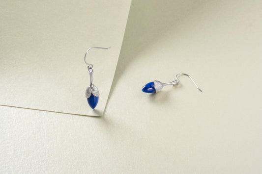 Orchid Silver Earrings