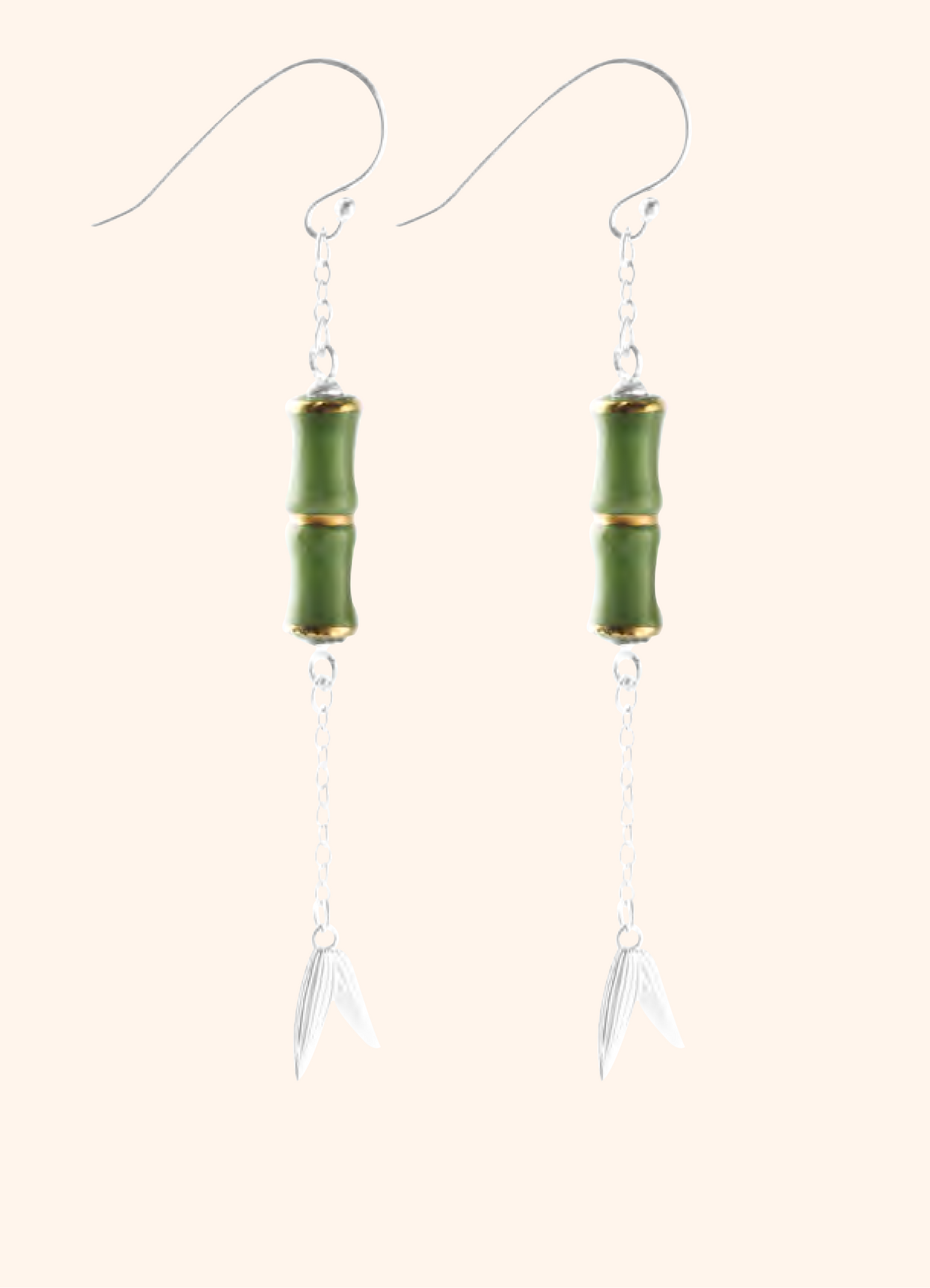 Fanhua Creation Evengreen Bamboo Earring