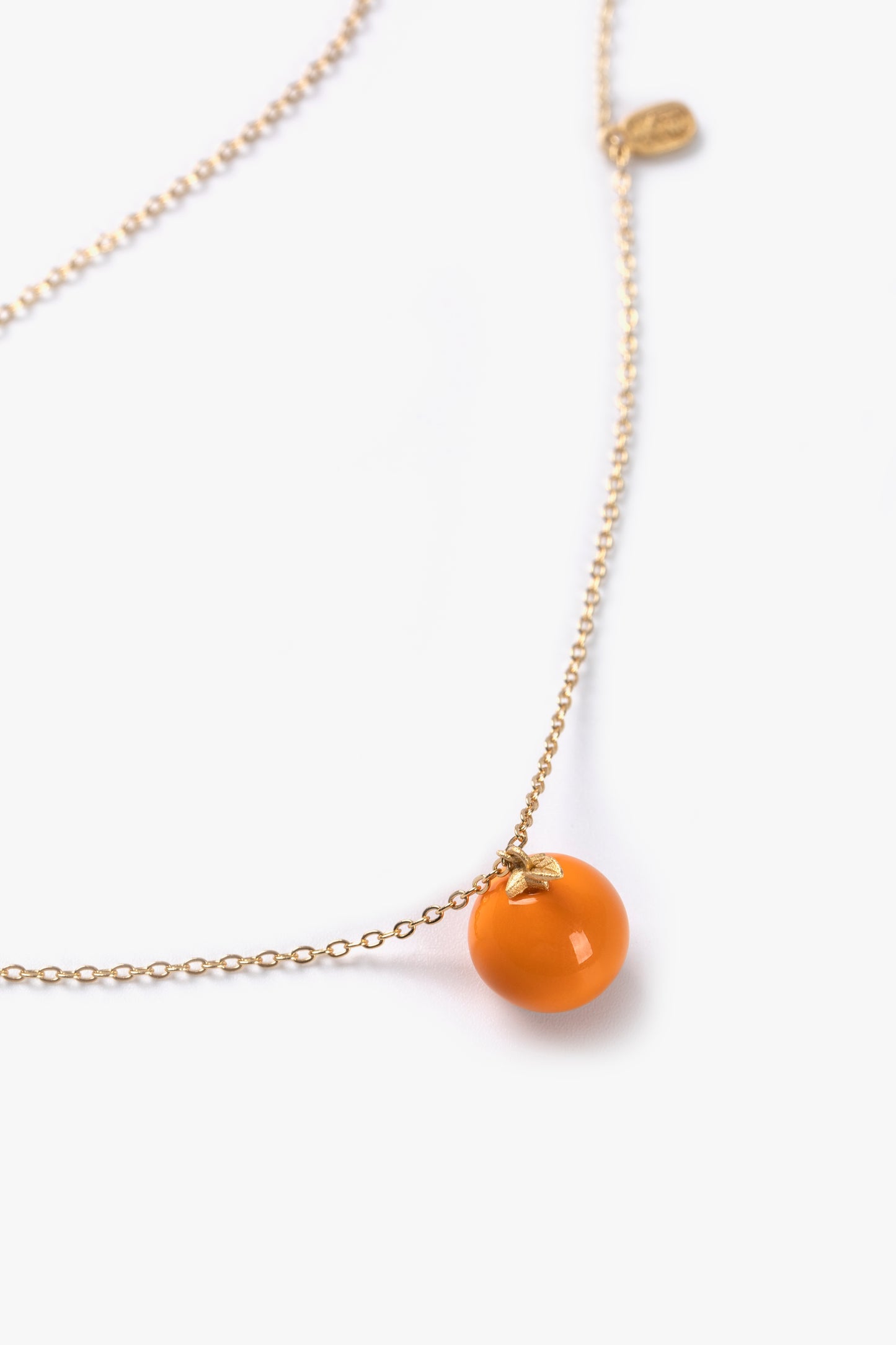 Orange Lucky Fortune Necklace