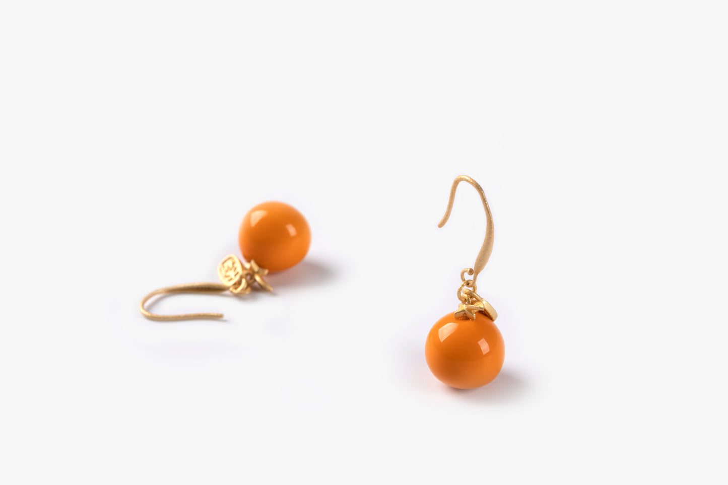 Orange Lucky Fortune Earring