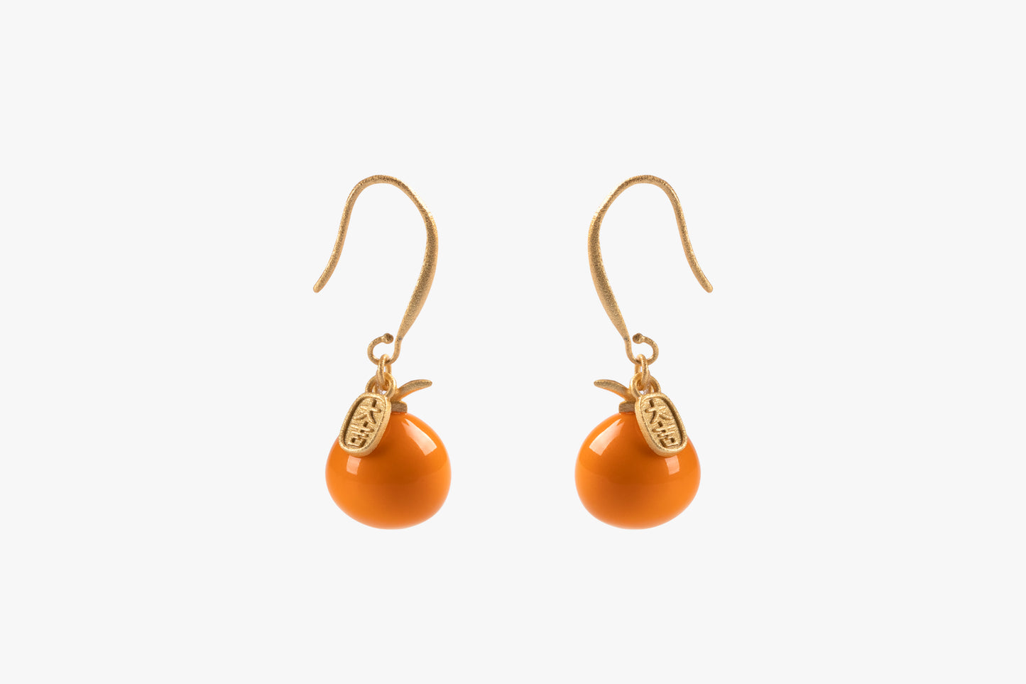 Orange Lucky Fortune Earring