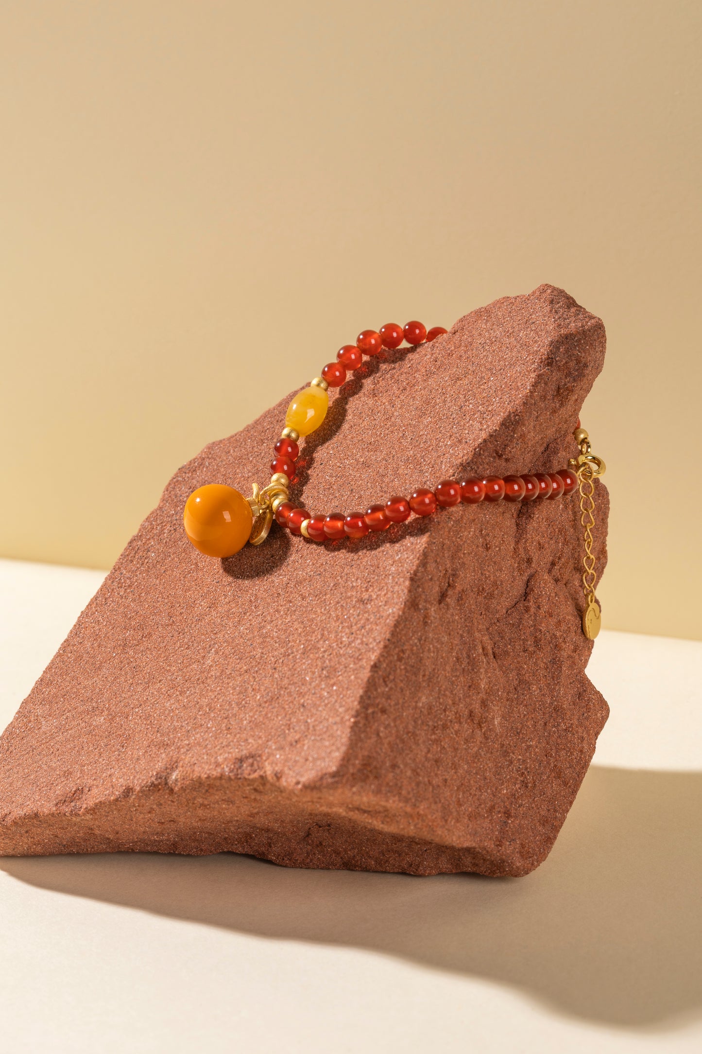 Fanhua Creation Orange Lucky Fortune Bracelet