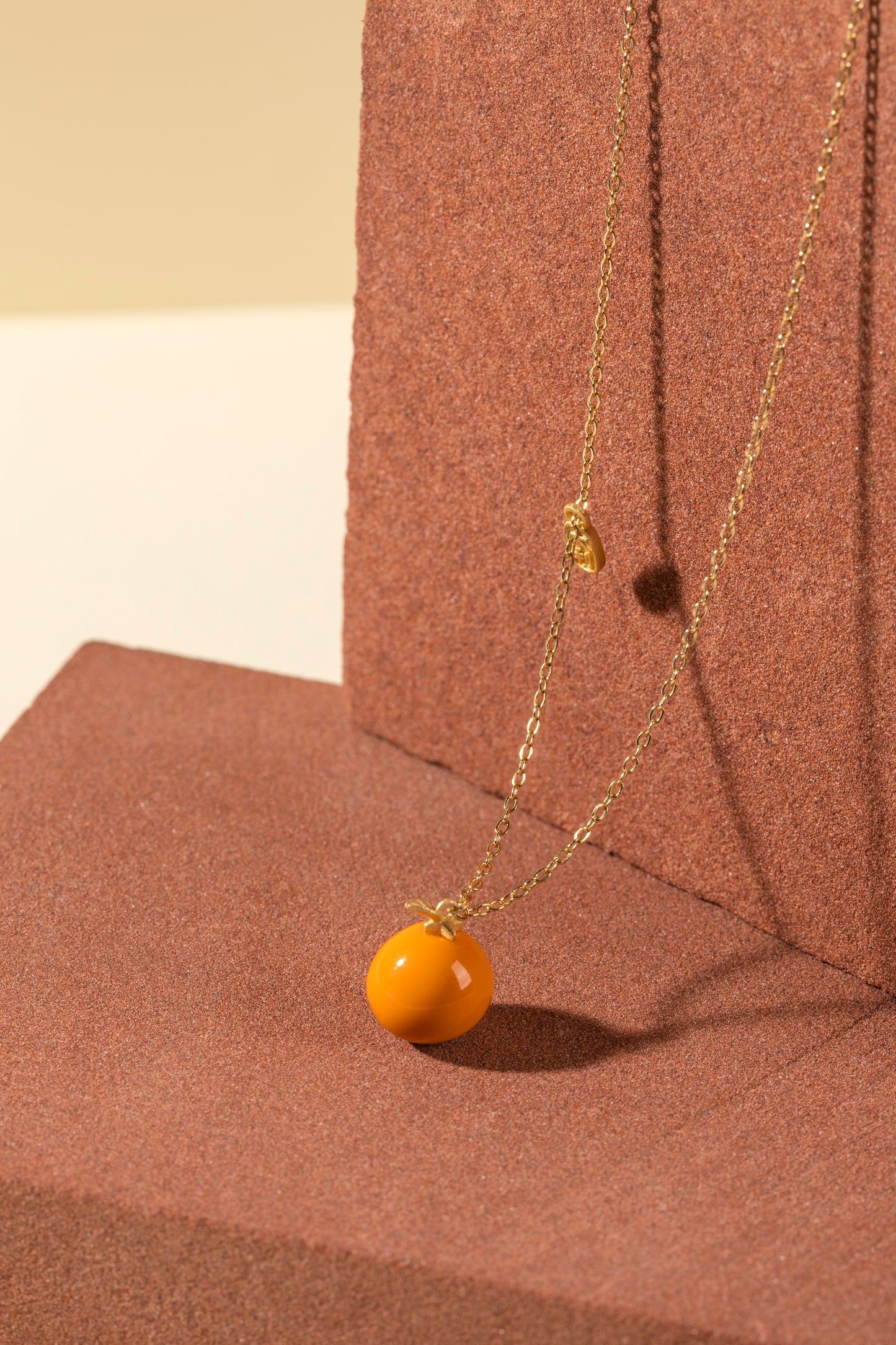 Orange Lucky Fortune Necklace