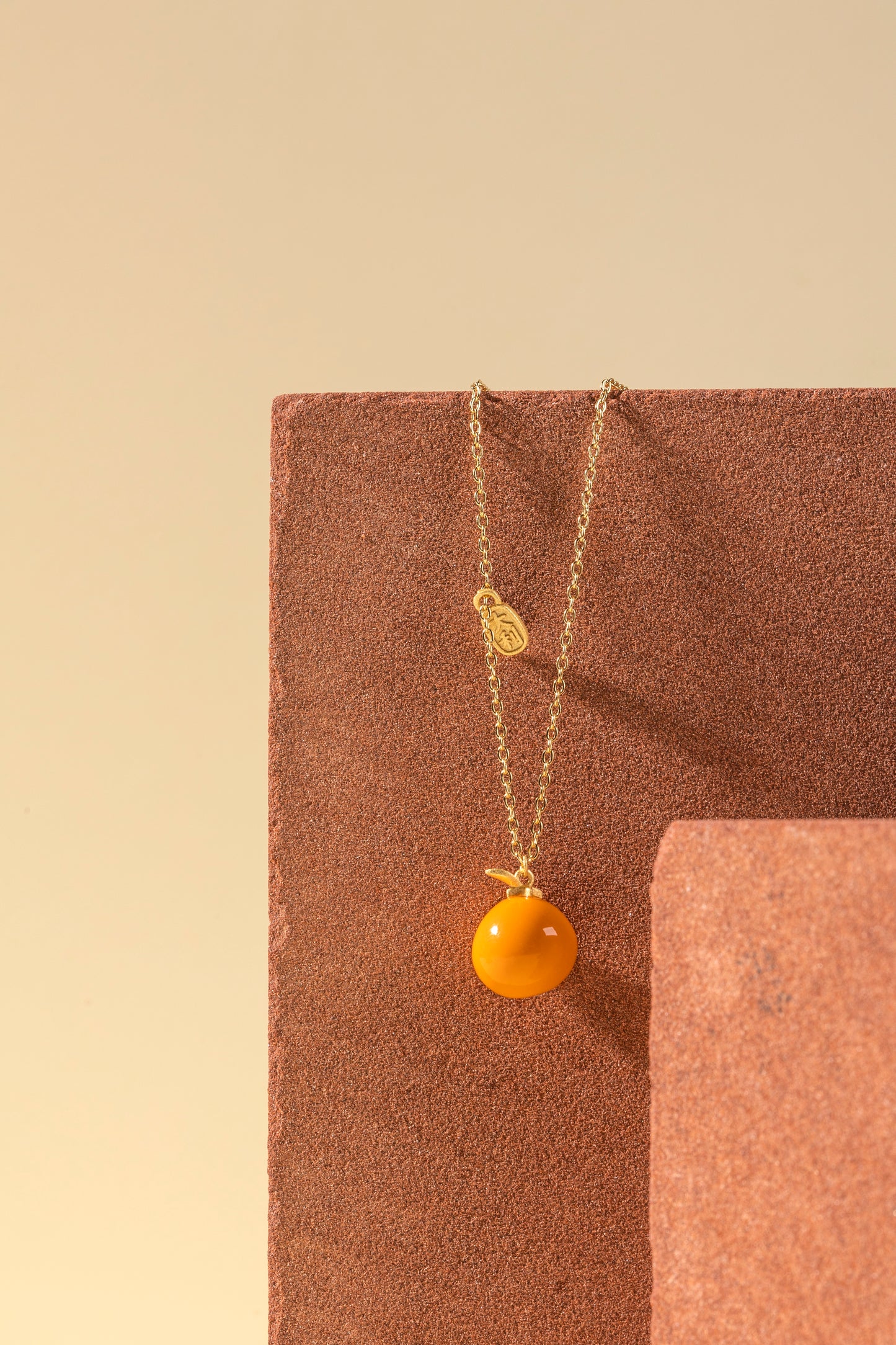Orange Lucky Fortune Necklace
