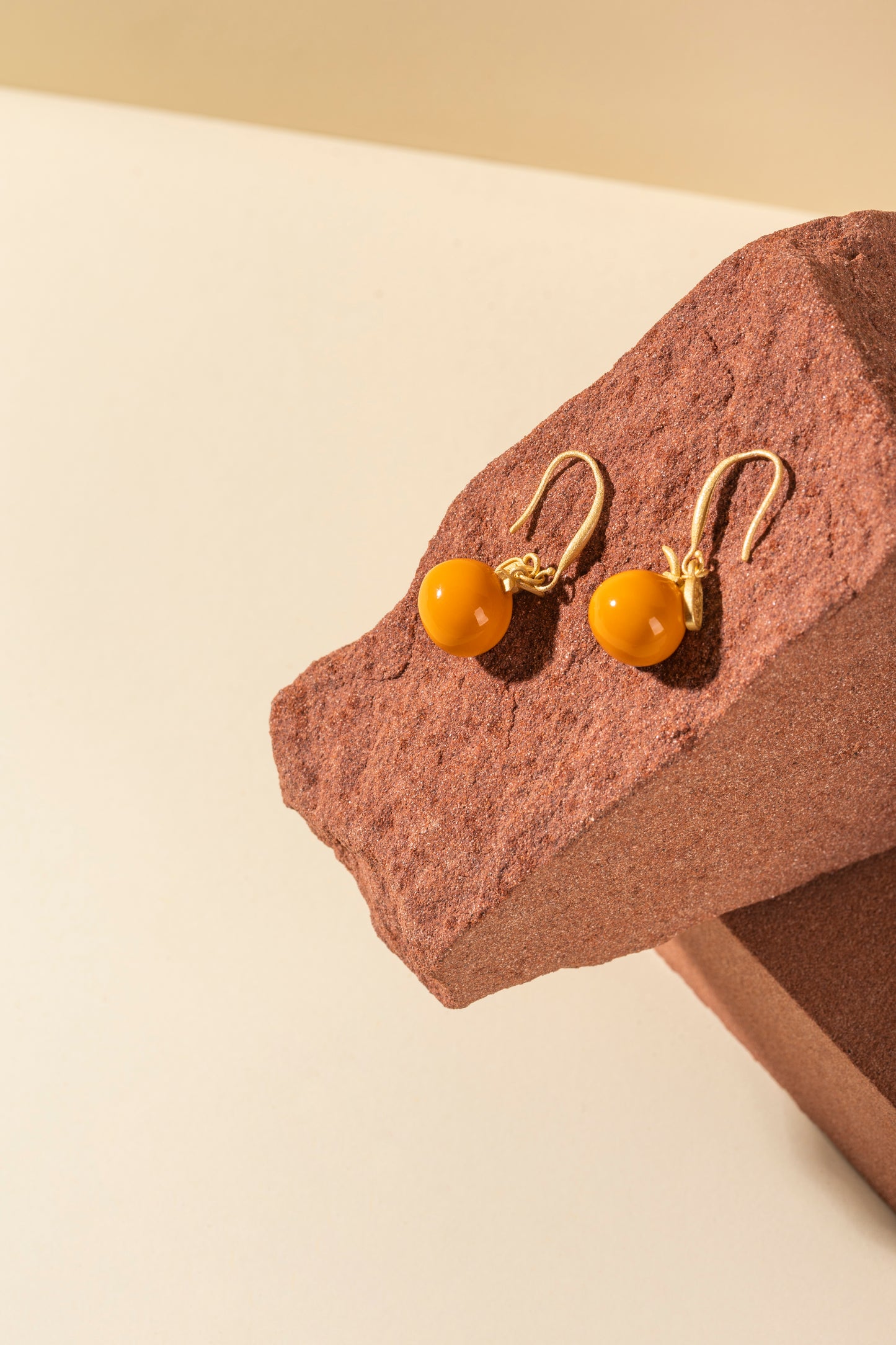Orange Lucky Fortune Earring