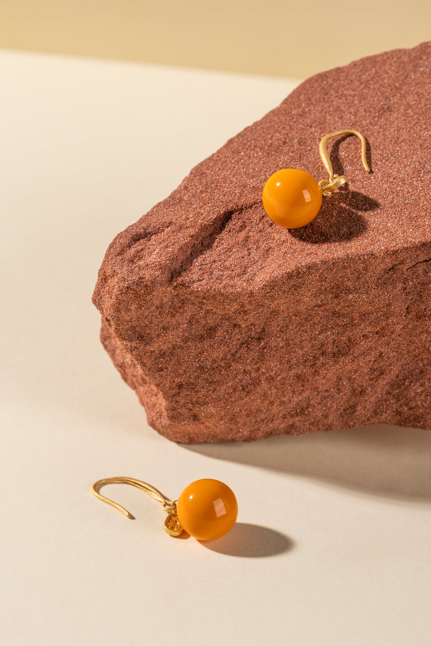 Orange Lucky Fortune Earring