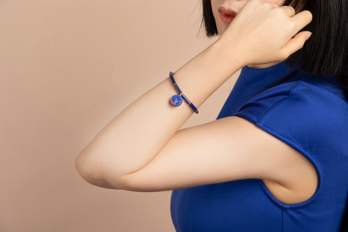 Porcelain Blue Orchid Bracelet