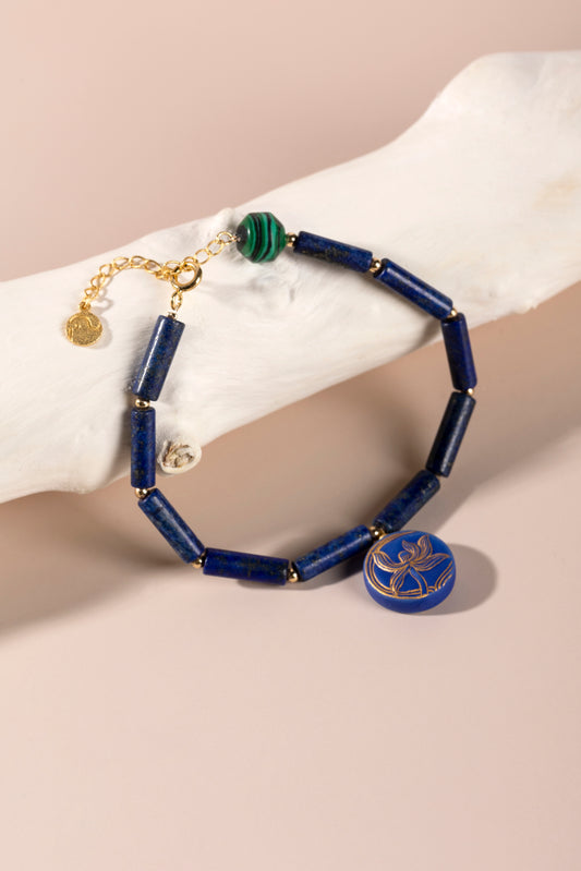 Porcelain Blue Orchid Bracelet