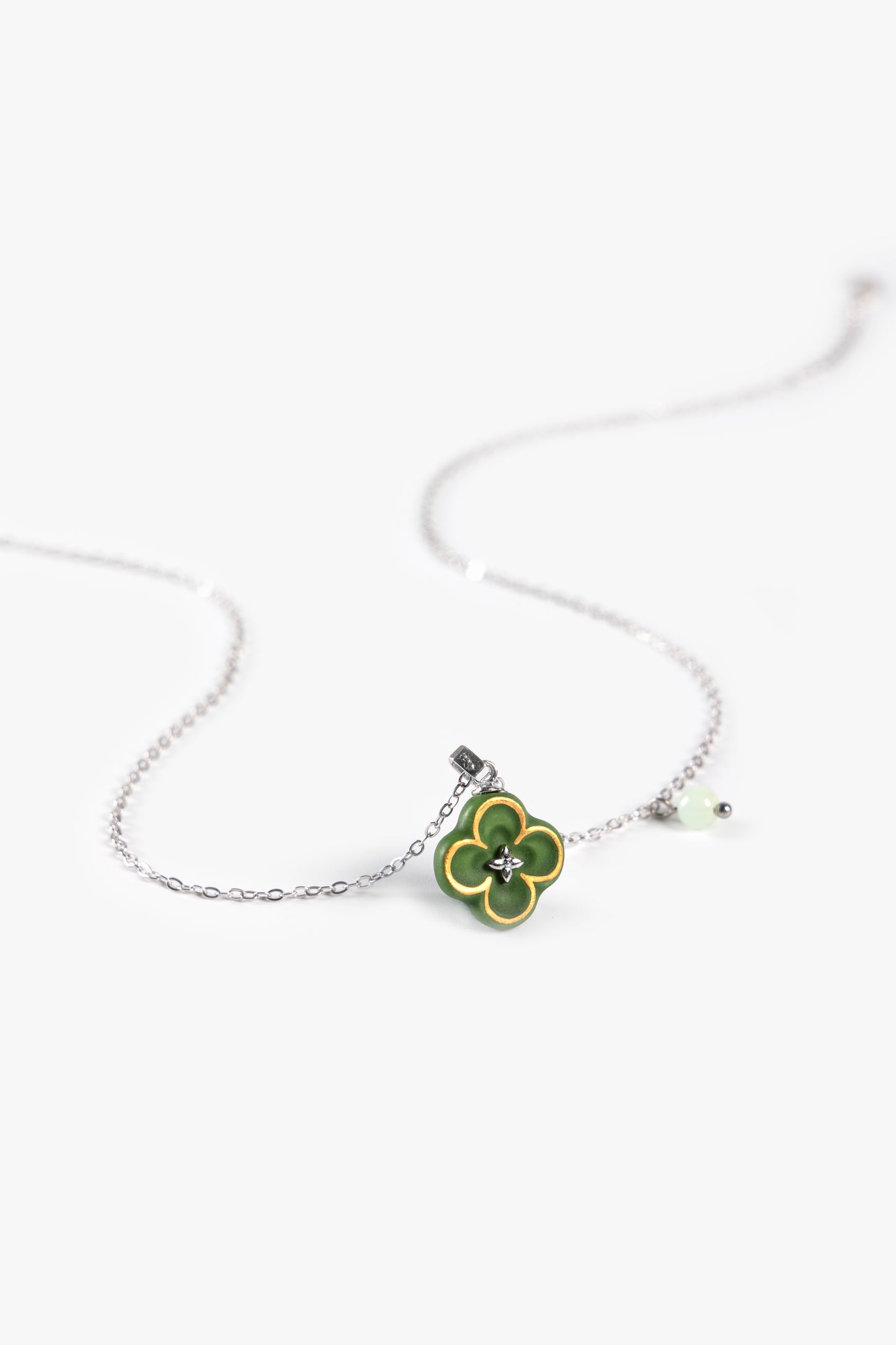 Lucky Star Four Leaf Clover Necklace