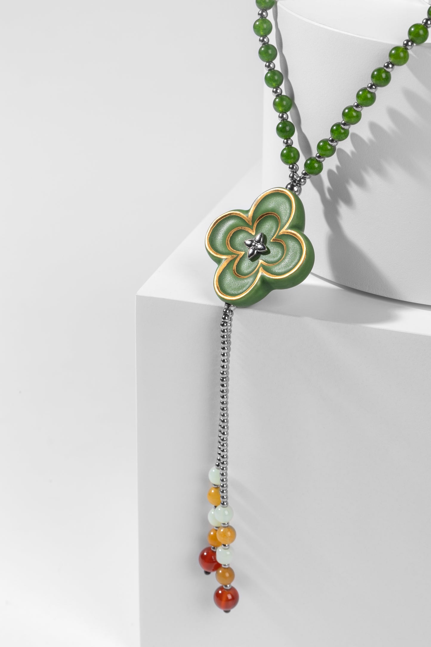 Lucky Star Four Leaf Clover Necklace
