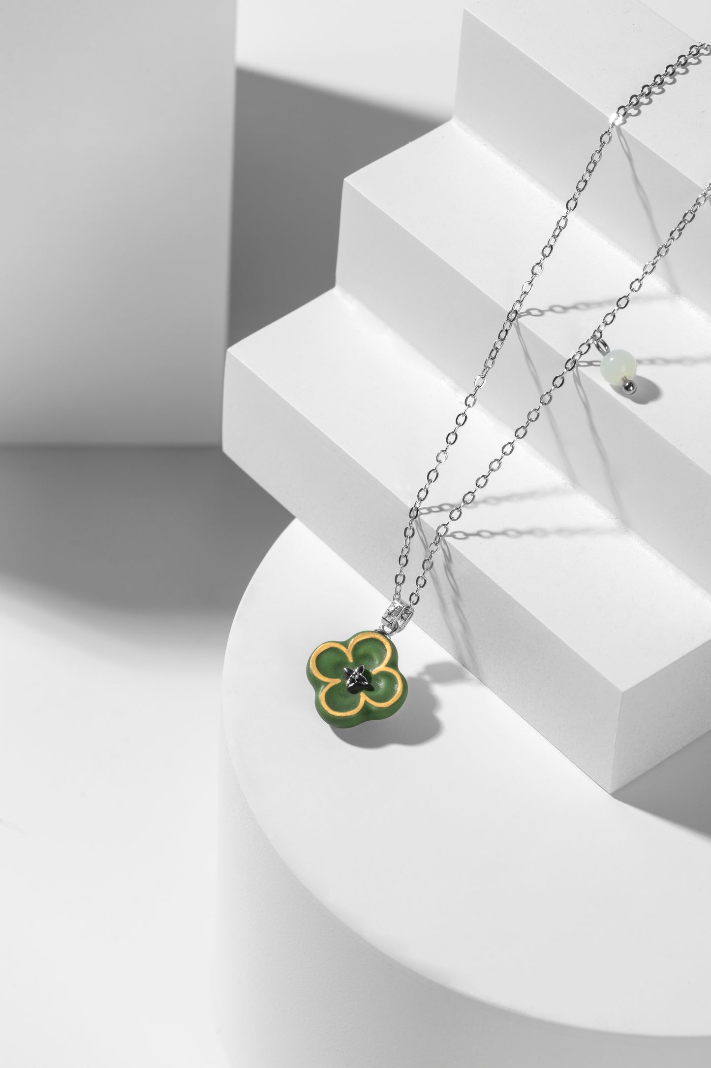 Lucky Star Four Leaf Clover Necklace