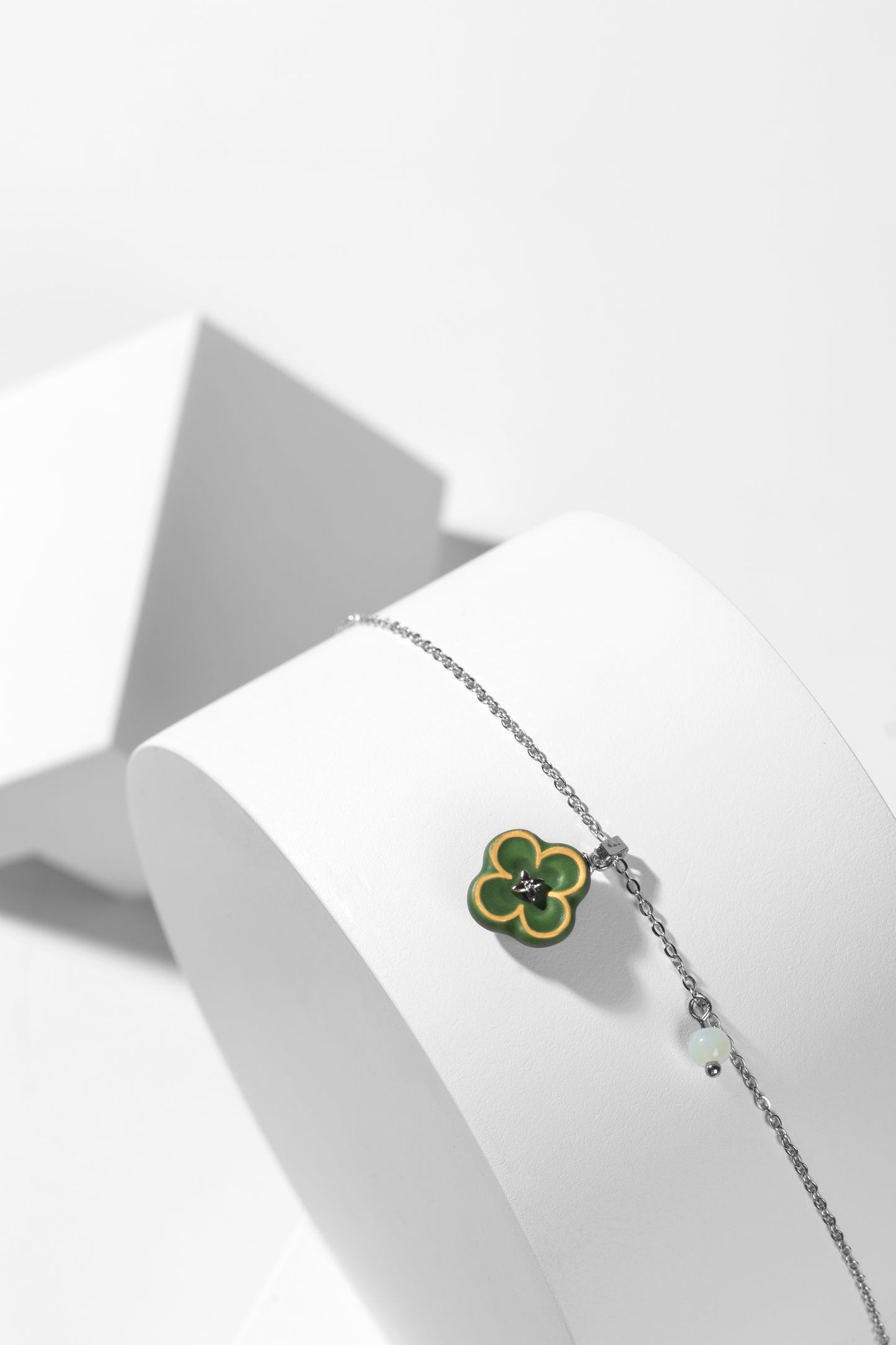 Lucky Star Four Leaf Clover Necklace