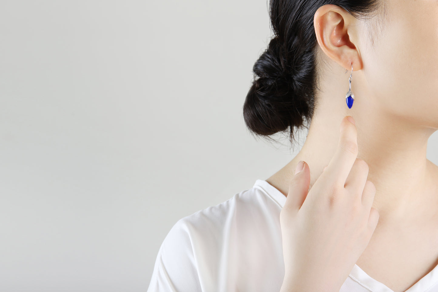 Orchid Silver Earrings