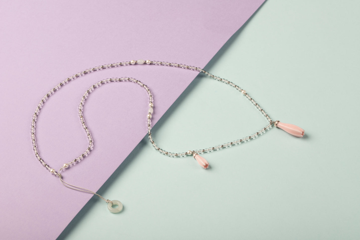 Magnolia Pearl Silver and Sweater Chain Pendant