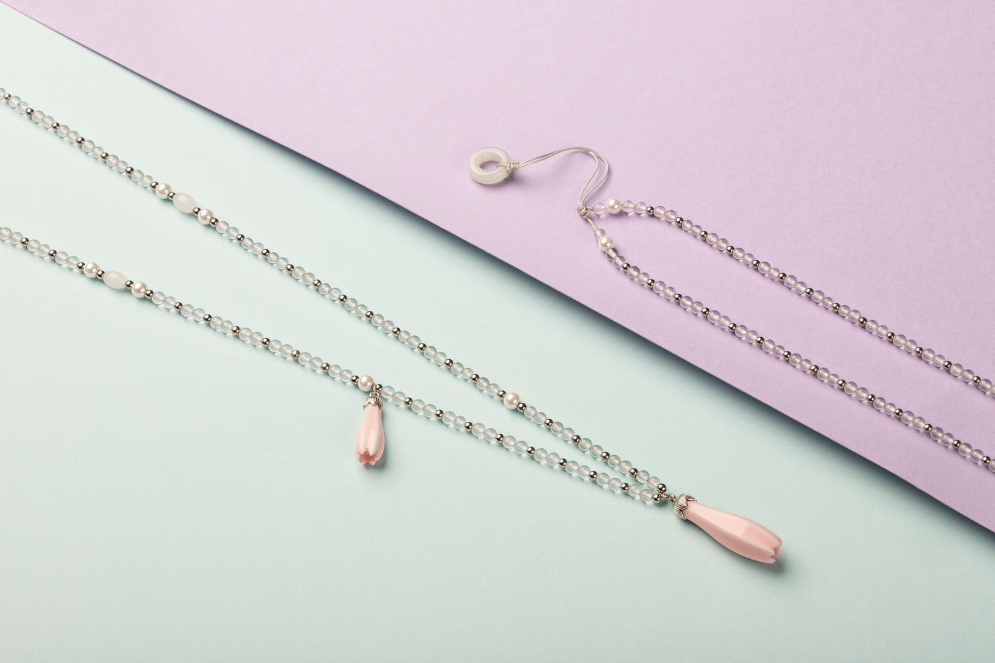 Magnolia Pearl Silver and Sweater Chain Pendant