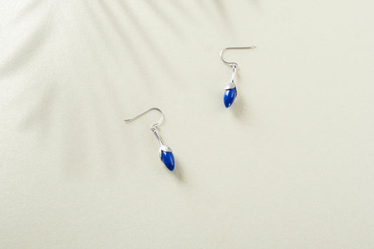 Orchid Silver Earrings