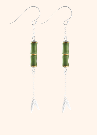 Fanhua Creation Evengreen Bamboo Earring