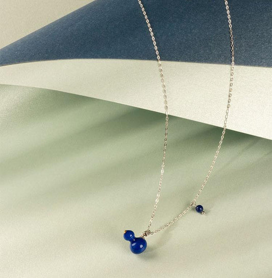 Gourd Porcelain Pendant Necklace