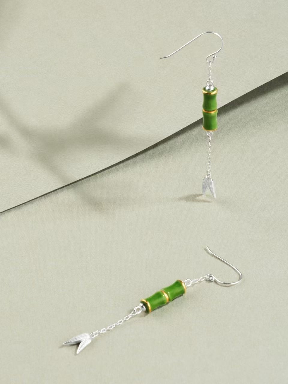 Fanhua Creation Evengreen Bamboo Earring