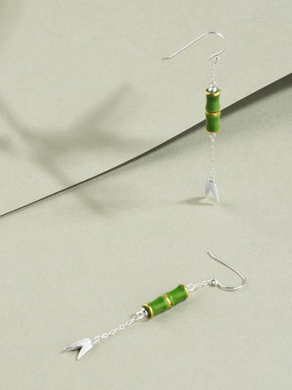 Fanhua Creation Evengreen Bamboo Earring