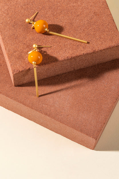 Orange Lucky Fortune Earring