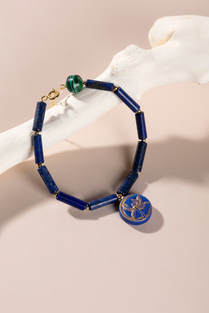 Porcelain Blue Orchid Bracelet