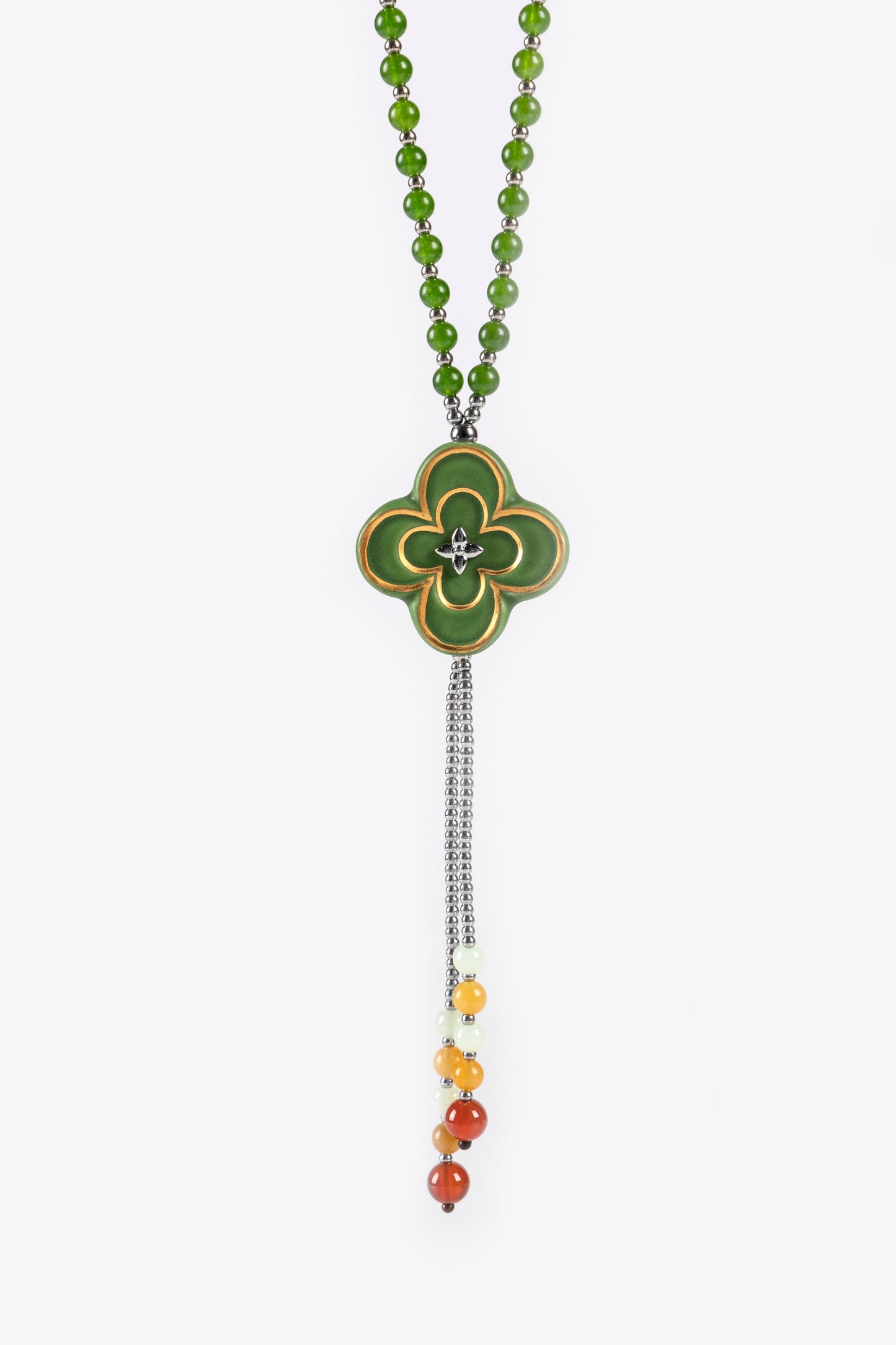 Lucky Star Four Leaf Clover Necklace