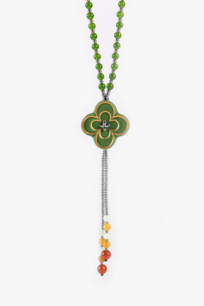 Lucky Star Four Leaf Clover Necklace