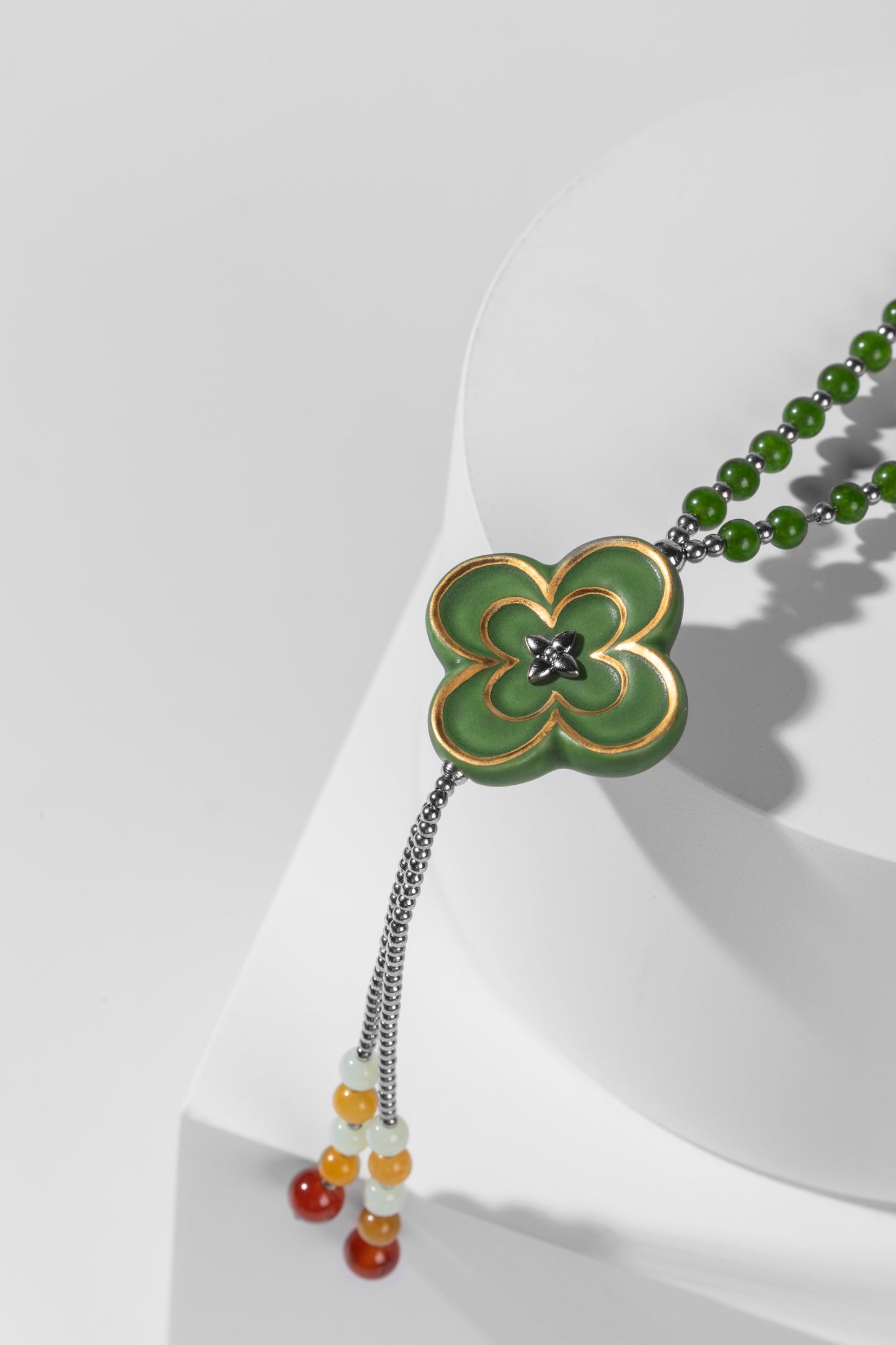 Lucky Star Four Leaf Clover Necklace