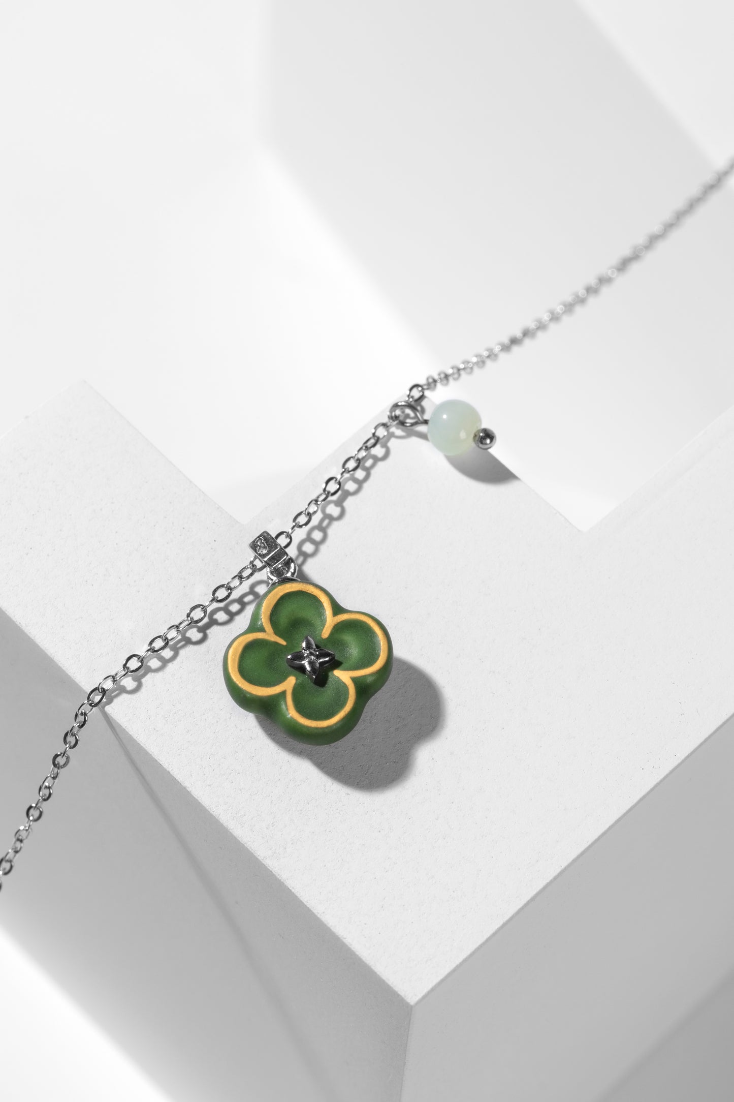 Lucky Star Four Leaf Clover Necklace