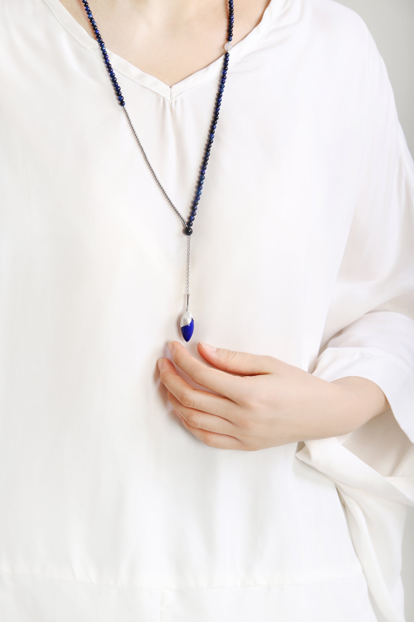 Orchid Long Necklace