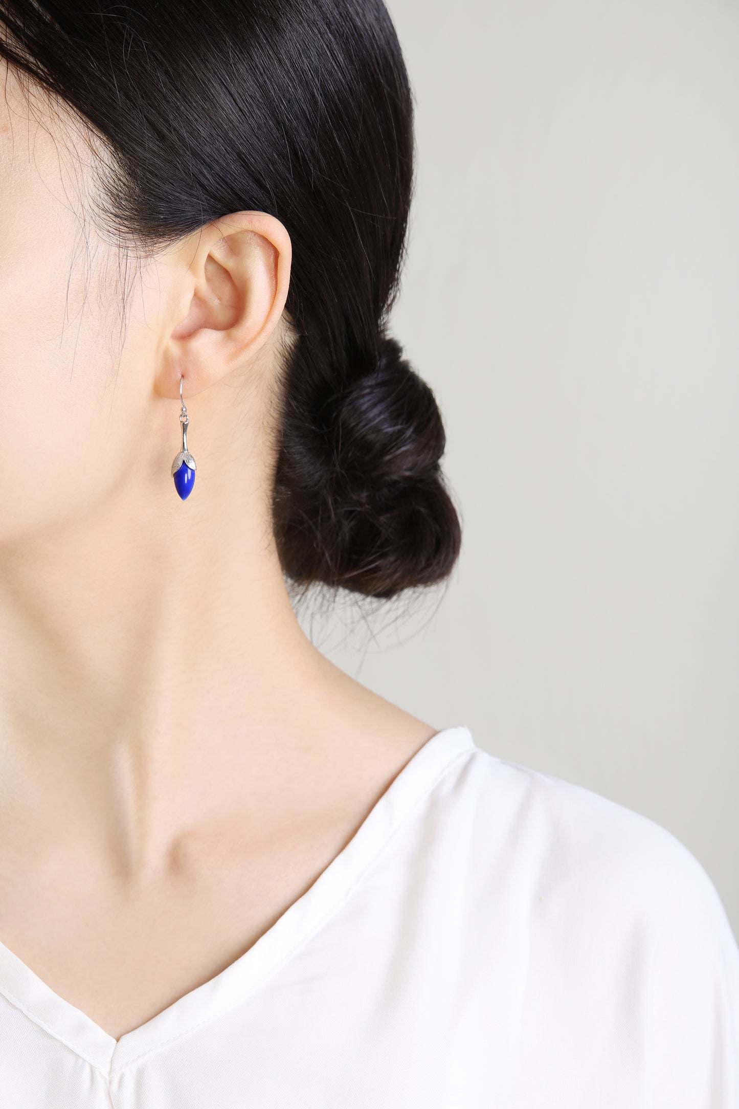 Orchid Silver Earrings