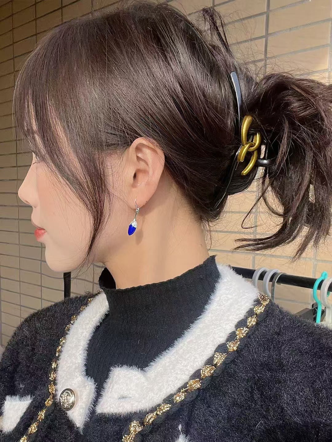 Orchid Silver Earrings